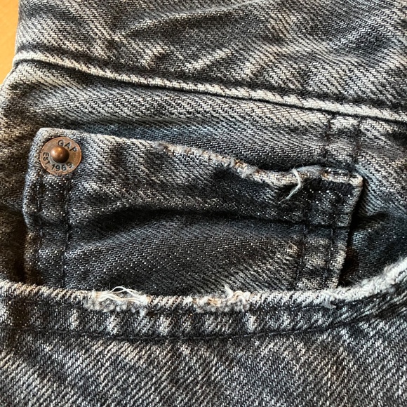 Gap Kids '90s Loose Jeans Black Wash - Size 14 - Picture 8 of 10
